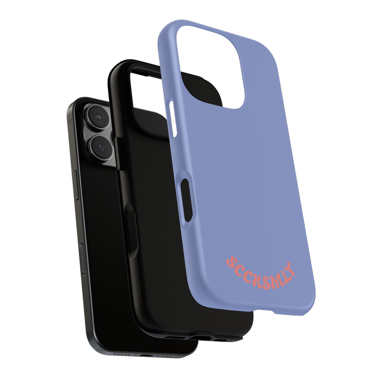 Periwinkle Blue Tough Phone Case for Apple