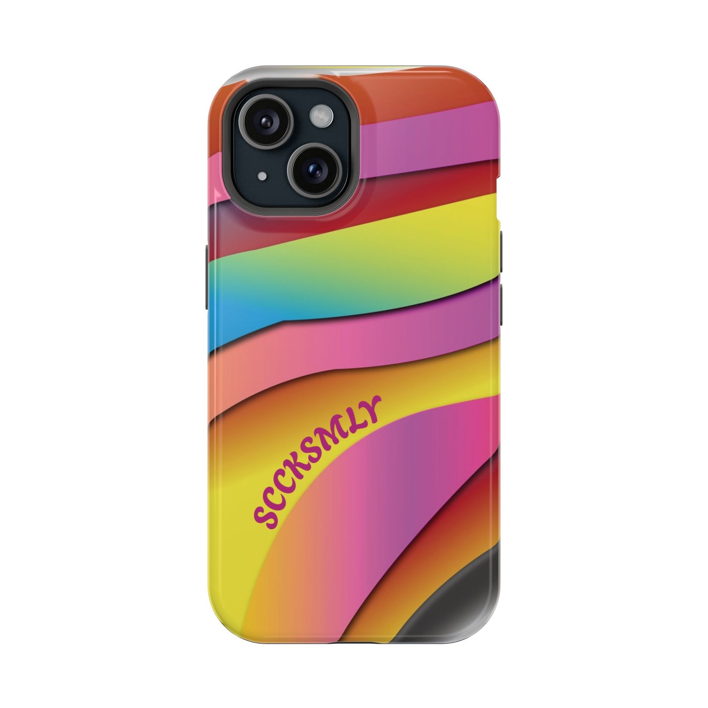 Modern Retro Rainbow Phone Case for "IOS or Apple"