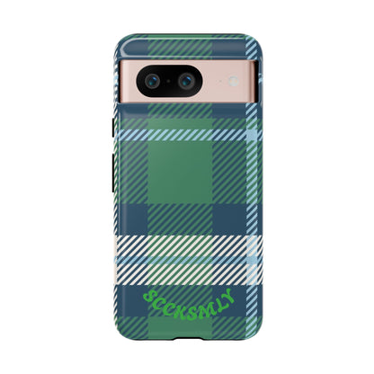 Earth and Sky Plaid Tough Phone Case for Google Pixel
