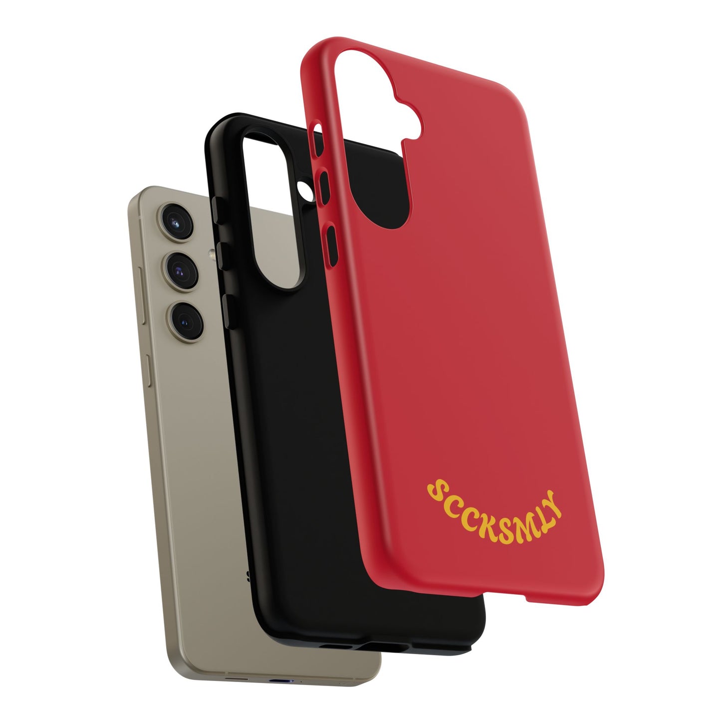 SOLID Calm Cherry Tough Case for Samsung
