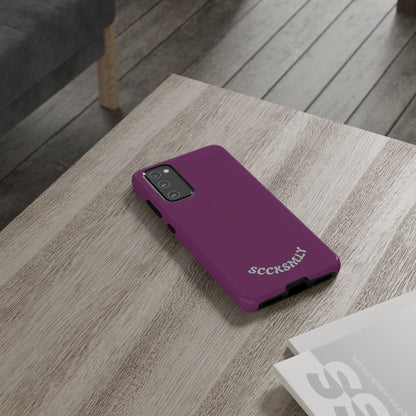 SOLID Amethyst Matte Tough Phone Case for Samsung