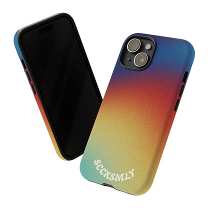 Faded Sunset Aura Tough Phone Case for Apple