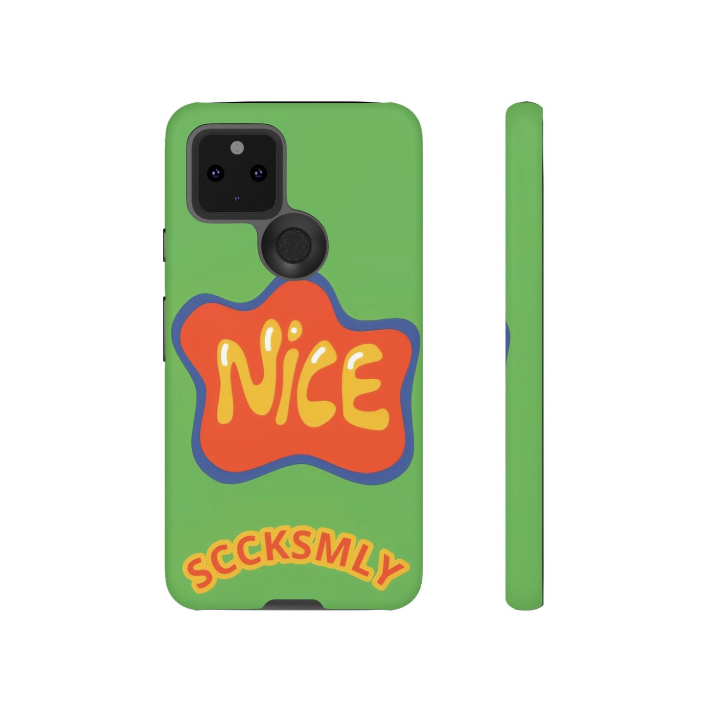 Green "NICE" Tough Phone Case for Google Pixel