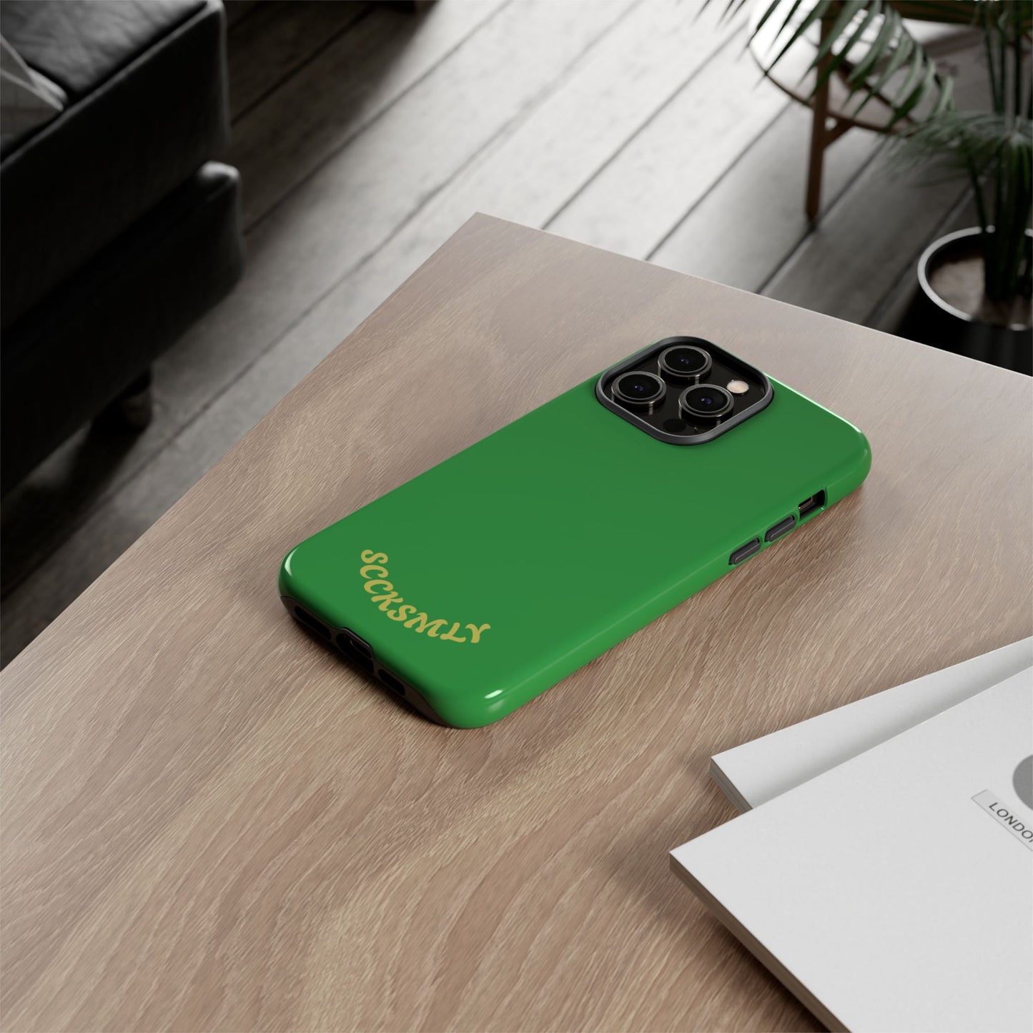 SOLID Green Grin Tough Case for Apple