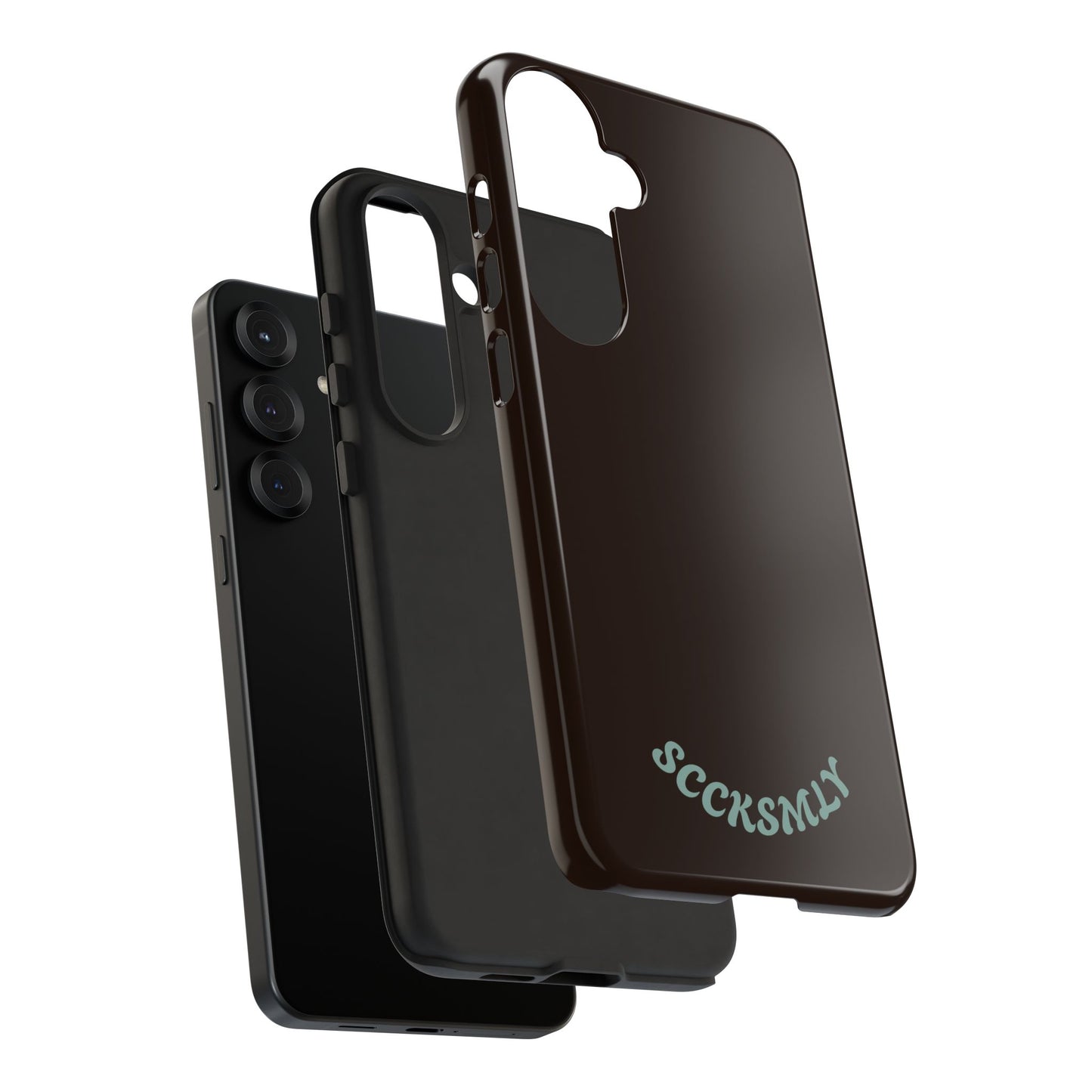 SOLID Espresso Mint Tough Phone Case for Samsung