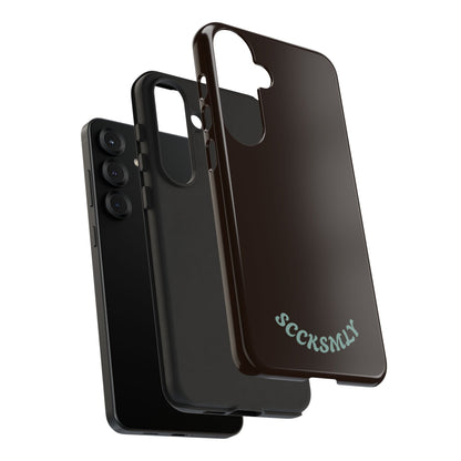 SOLID Espresso Mint Tough Phone Case for Samsung