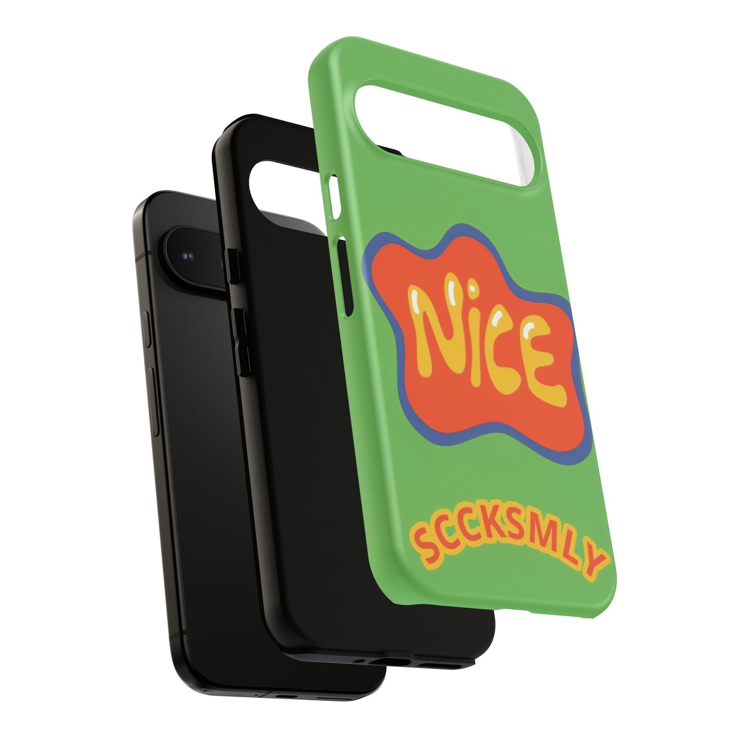 Green "NICE" Tough Phone Case for Google Pixel