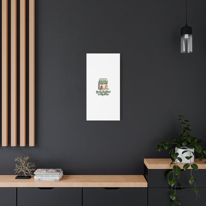 You’re the Fried to My Fries Canvas | Retro Diner Matchbook, Pantry Label Art