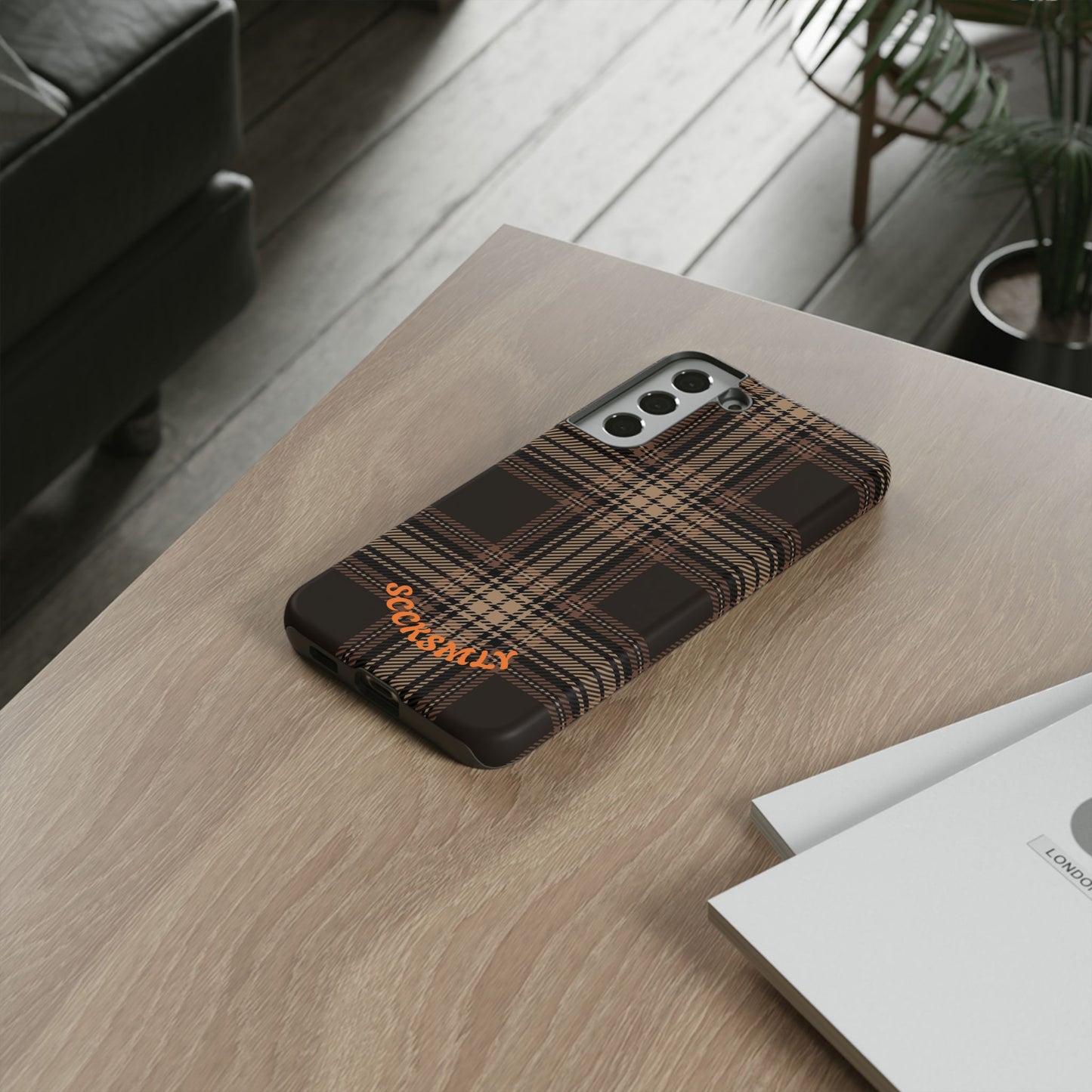 Brown Bread Plaid Tough Phone Case Samsung
