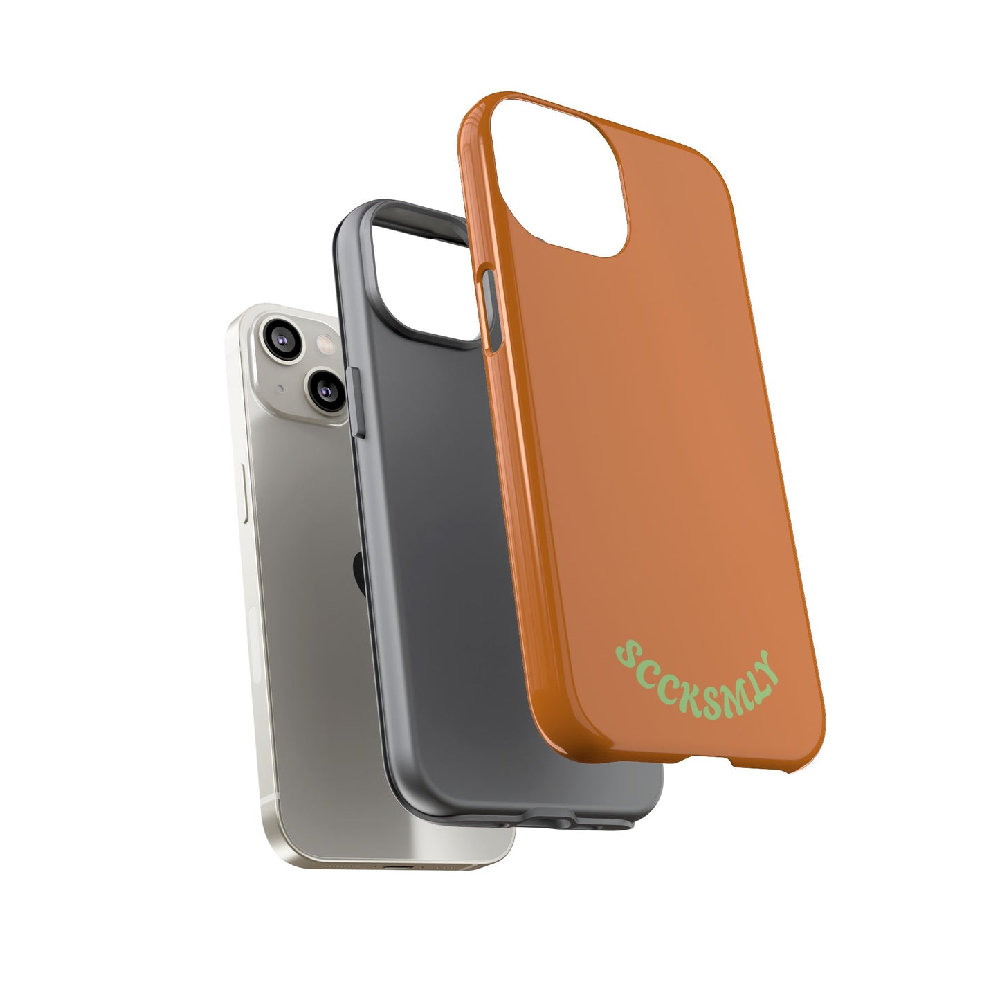 SOLID Terracotta Caoal Tough Case for Apple