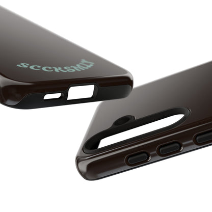 SOLID Espresso Mint Tough Phone Case for Samsung