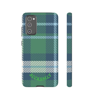 Earth and Sky Plaid Tough Phone Case for Samsung