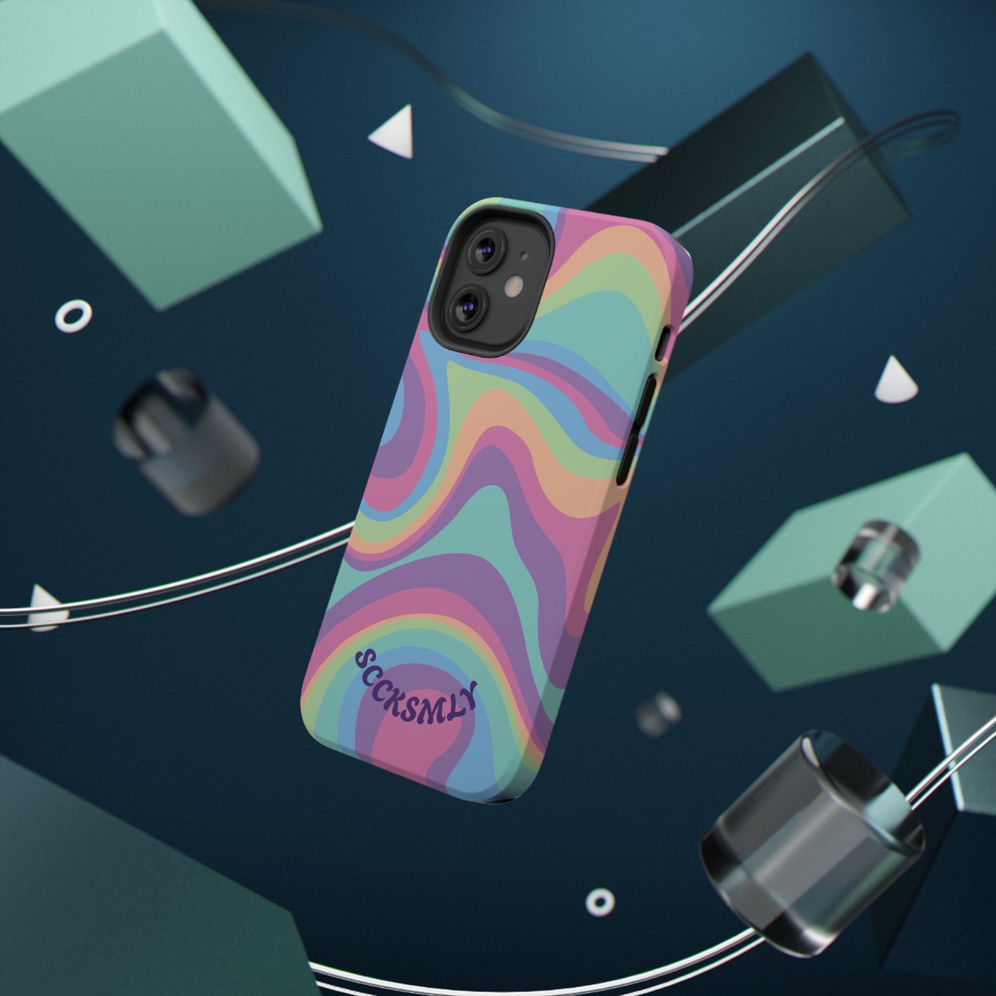 Pastel Swirl Phone Case for Apple