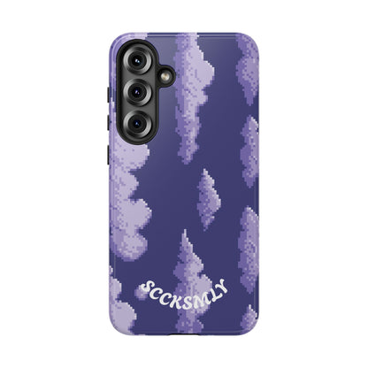 Lilac Pixel Cloud Tough Phone Case for Samsung