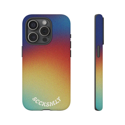 Faded Sunset Aura Tough Phone Case for Apple