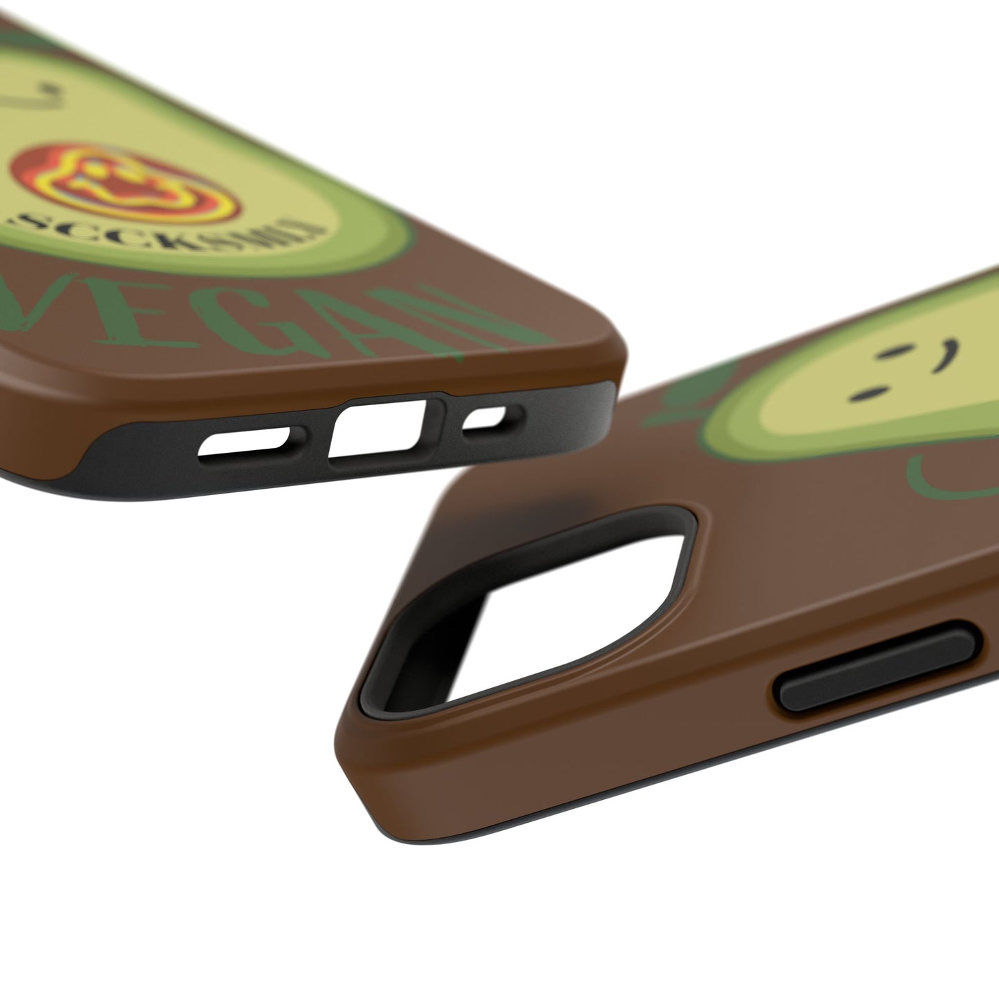 "IOS or Apple" Playful Vegan Avocado Phone Case - Tough, Durable Protection with a Fun Design