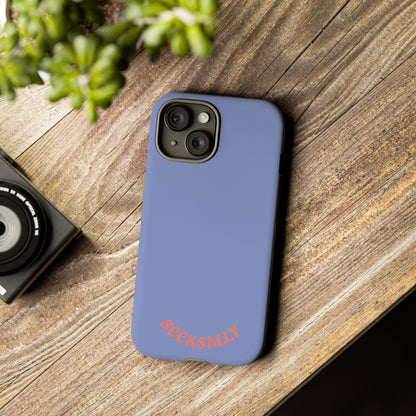 Periwinkle Blue Tough Phone Case for Apple