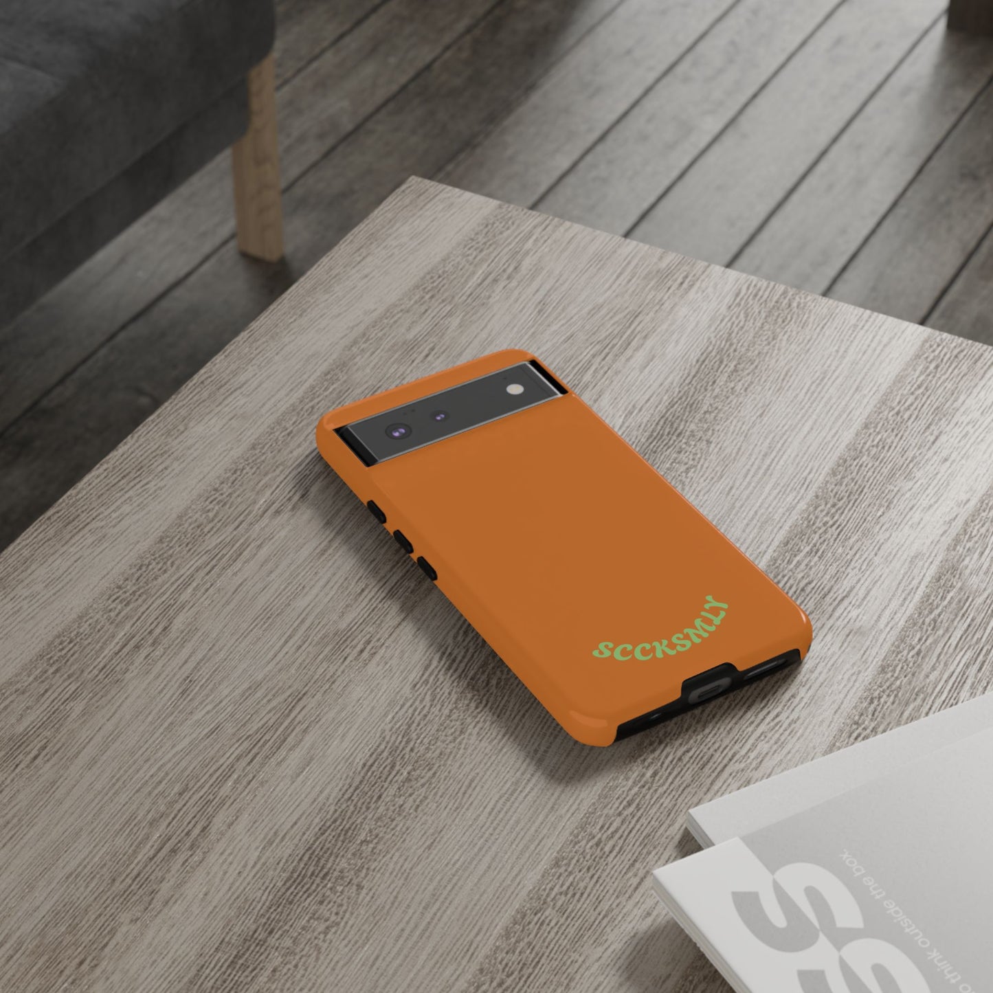 SOLID Terracotta Coal Tough Case for Google Pixel