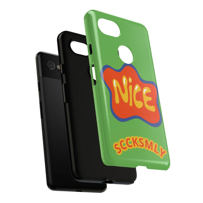 Green "NICE" Tough Phone Case for Google Pixel