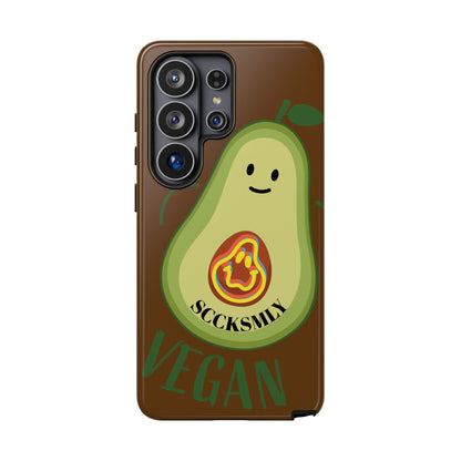 Playful Vegan Avocado Phone Case for Samsung
