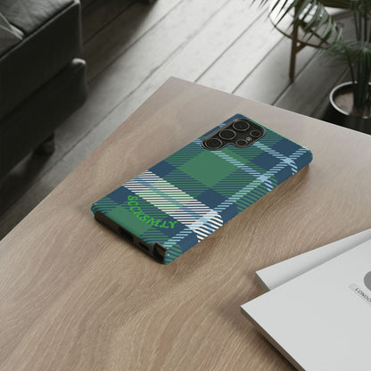Earth and Sky Plaid Tough Phone Case for Samsung