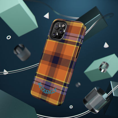 Orange Sickle Plaid  Phone Case for Apple