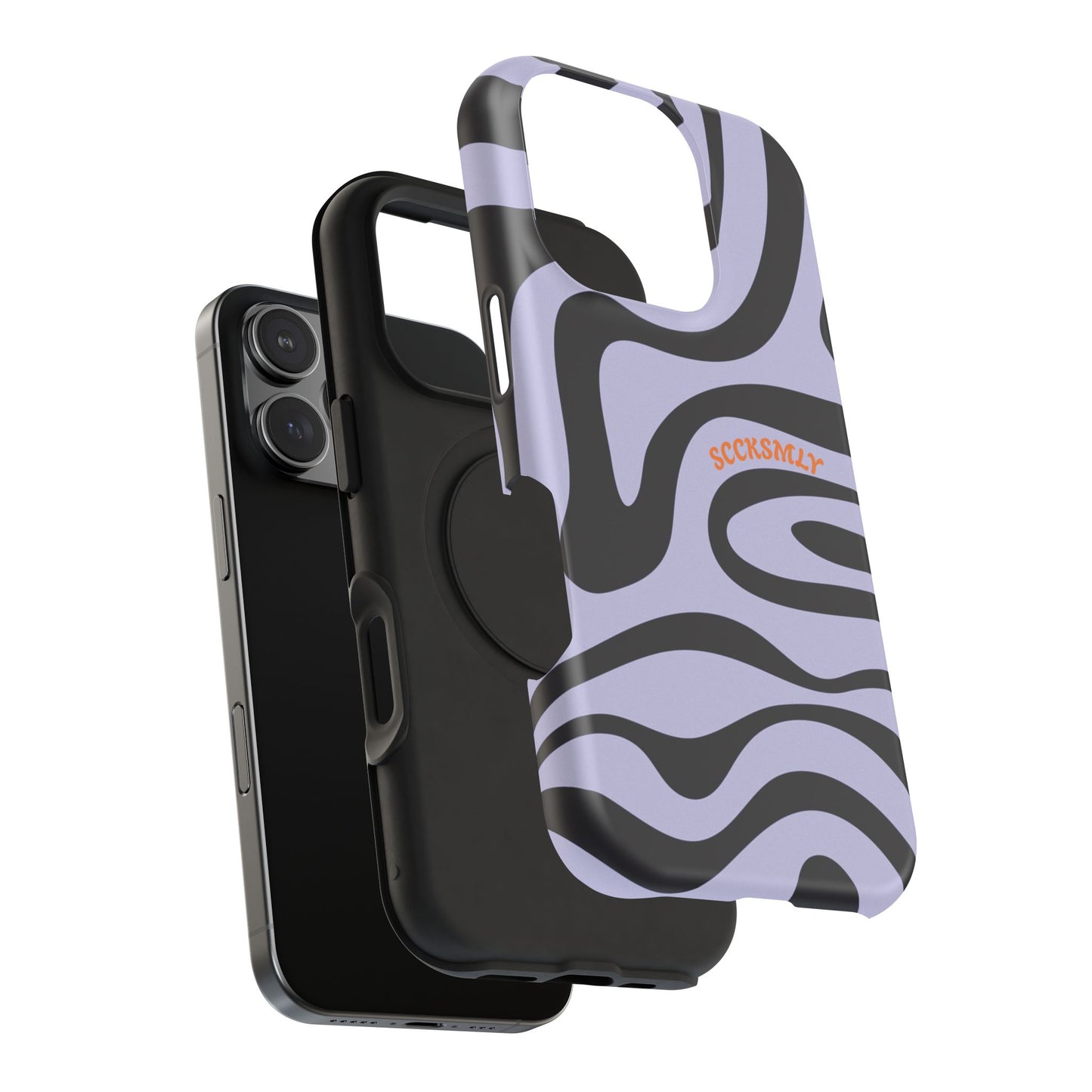 Purple Swirl Phone Case for Apple