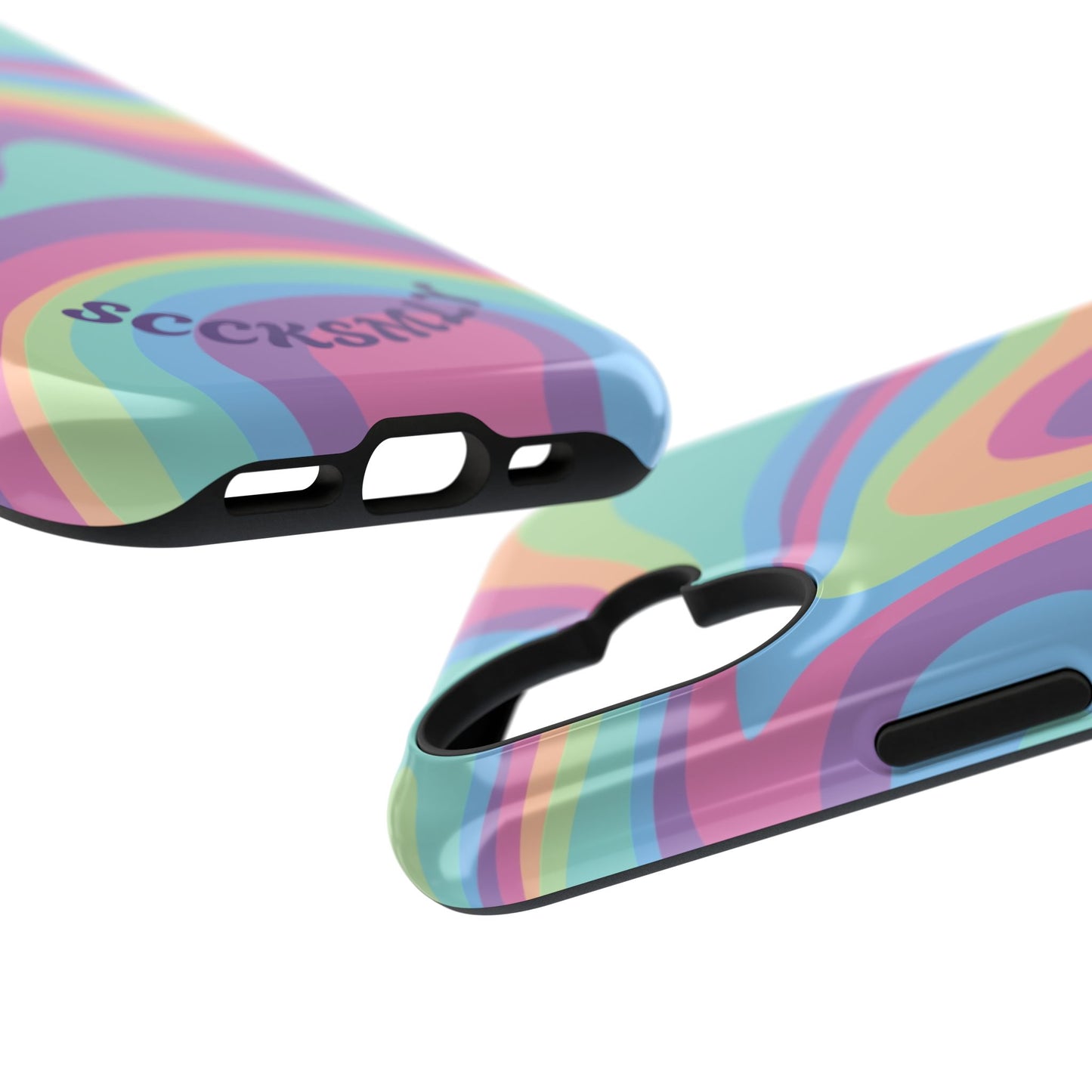 Pastel Swirl Phone Case for Apple