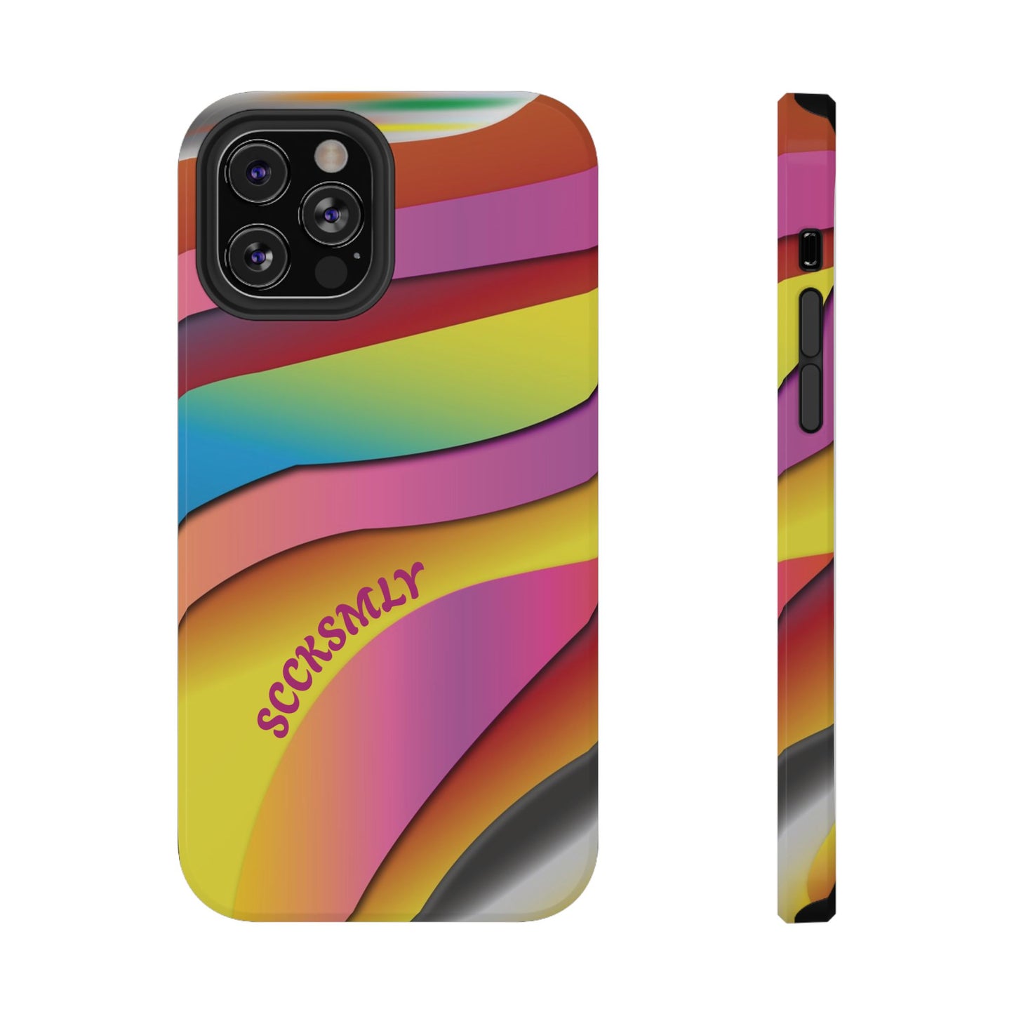 Modern Retro Rainbow Phone Case for Apple