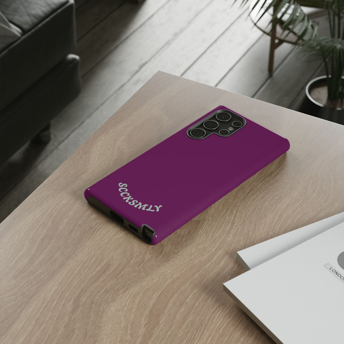 SOLID Amethyst Matte Tough Phone Case for Samsung