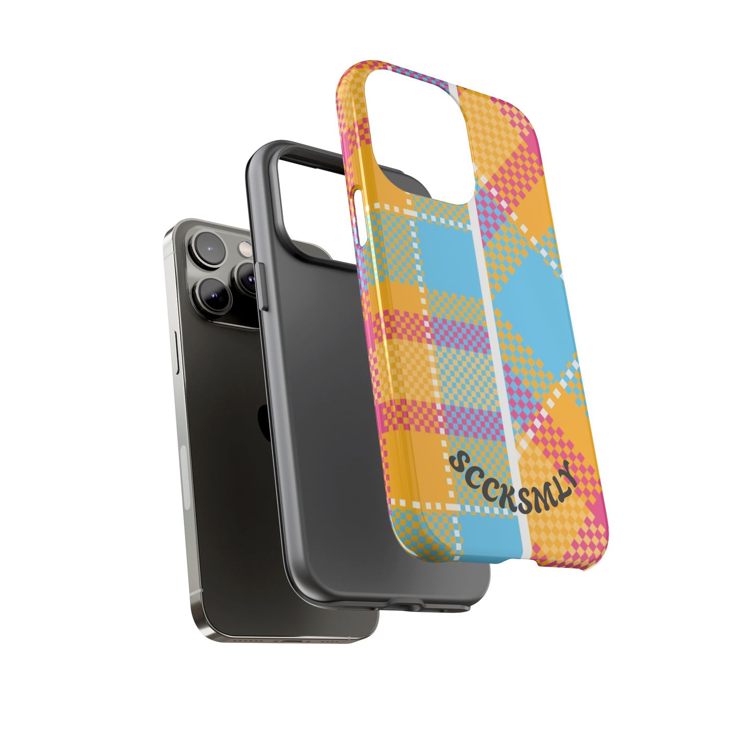 Pattern Punch Phone Case for Apple