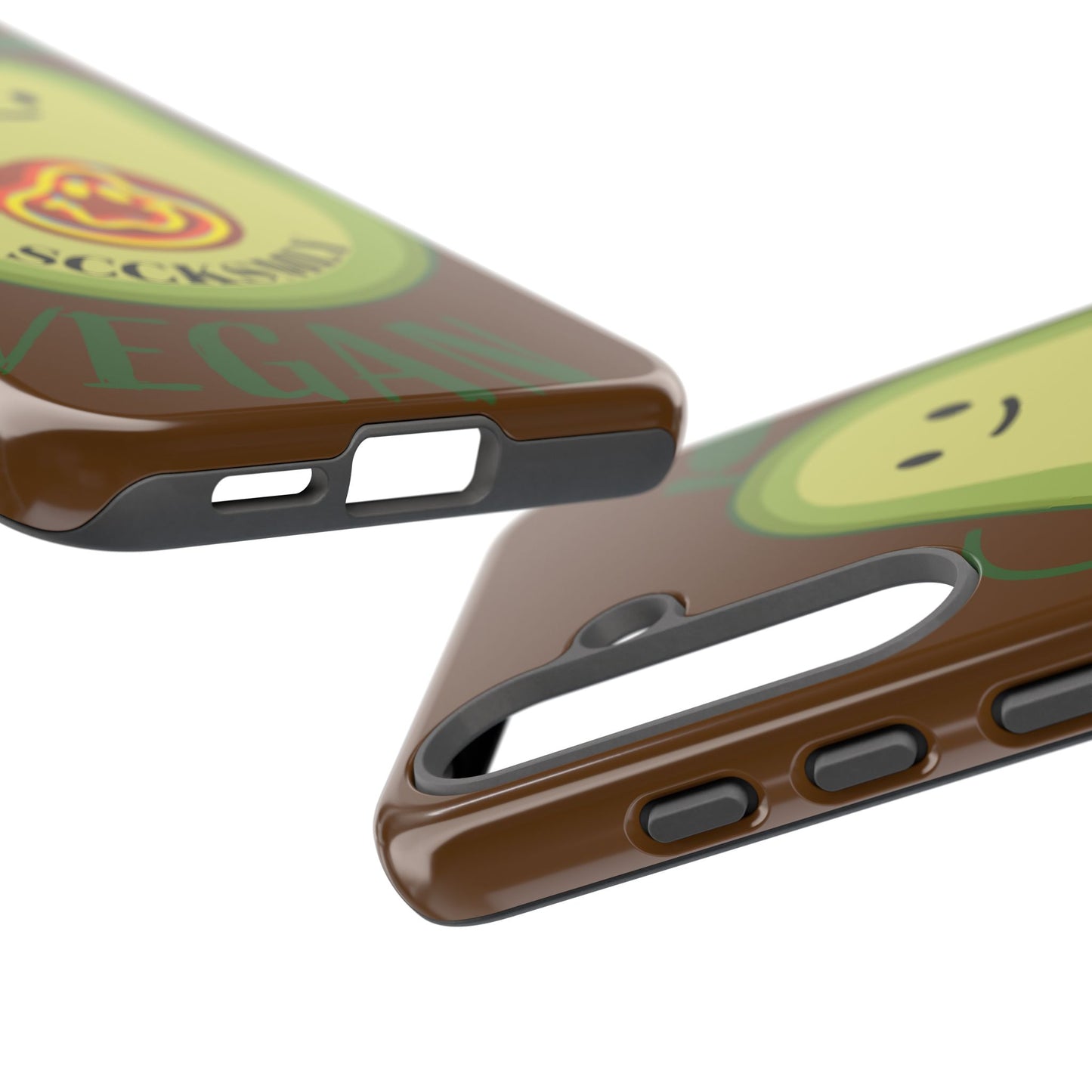 Playful Vegan Avocado Phone Case for Samsung