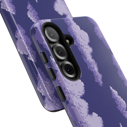 Lilac Pixel Cloud Tough Phone Case for Samsung