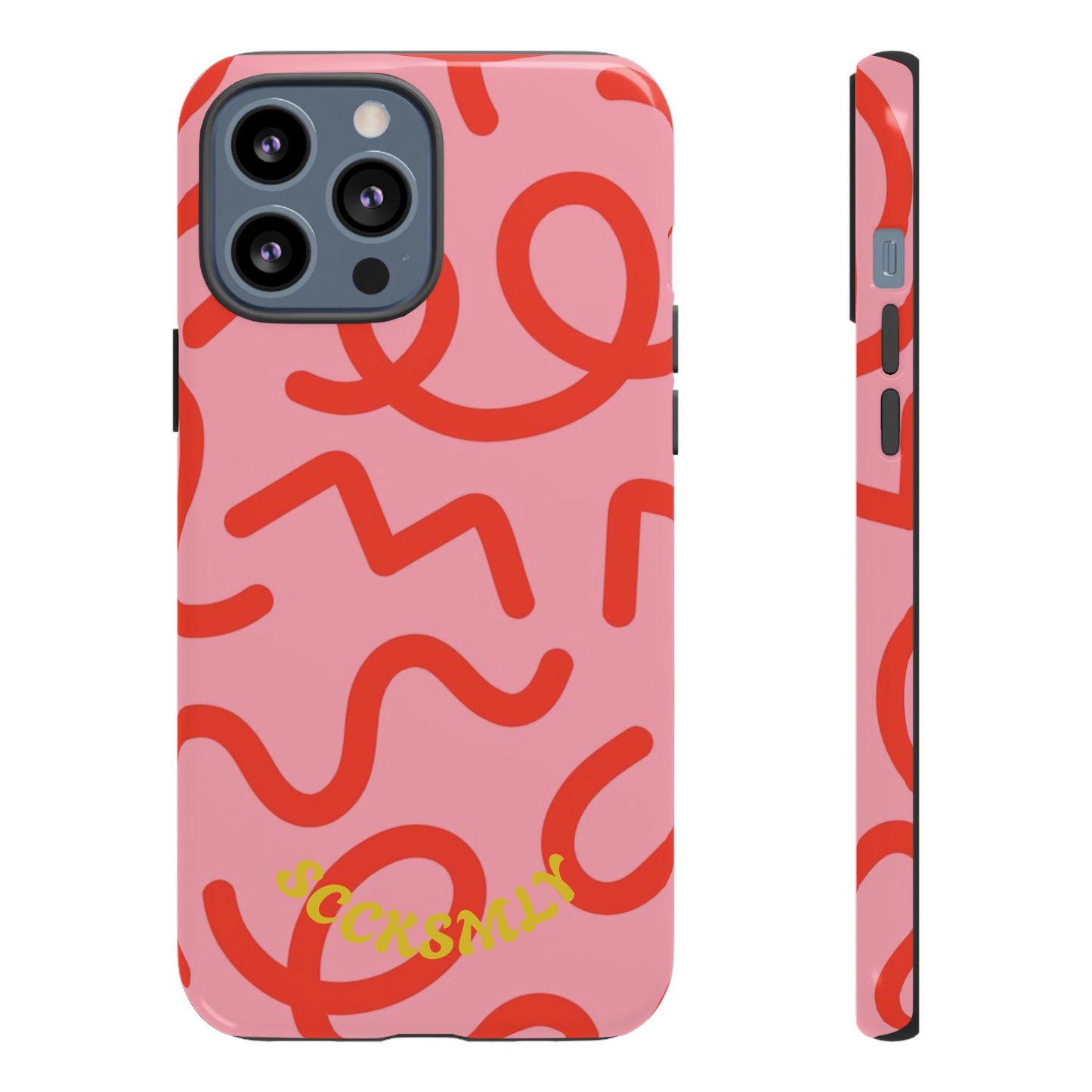 Red Candy Swirls Tough Case for Apple
