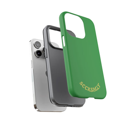 SOLID Green Grin Tough Case for Apple