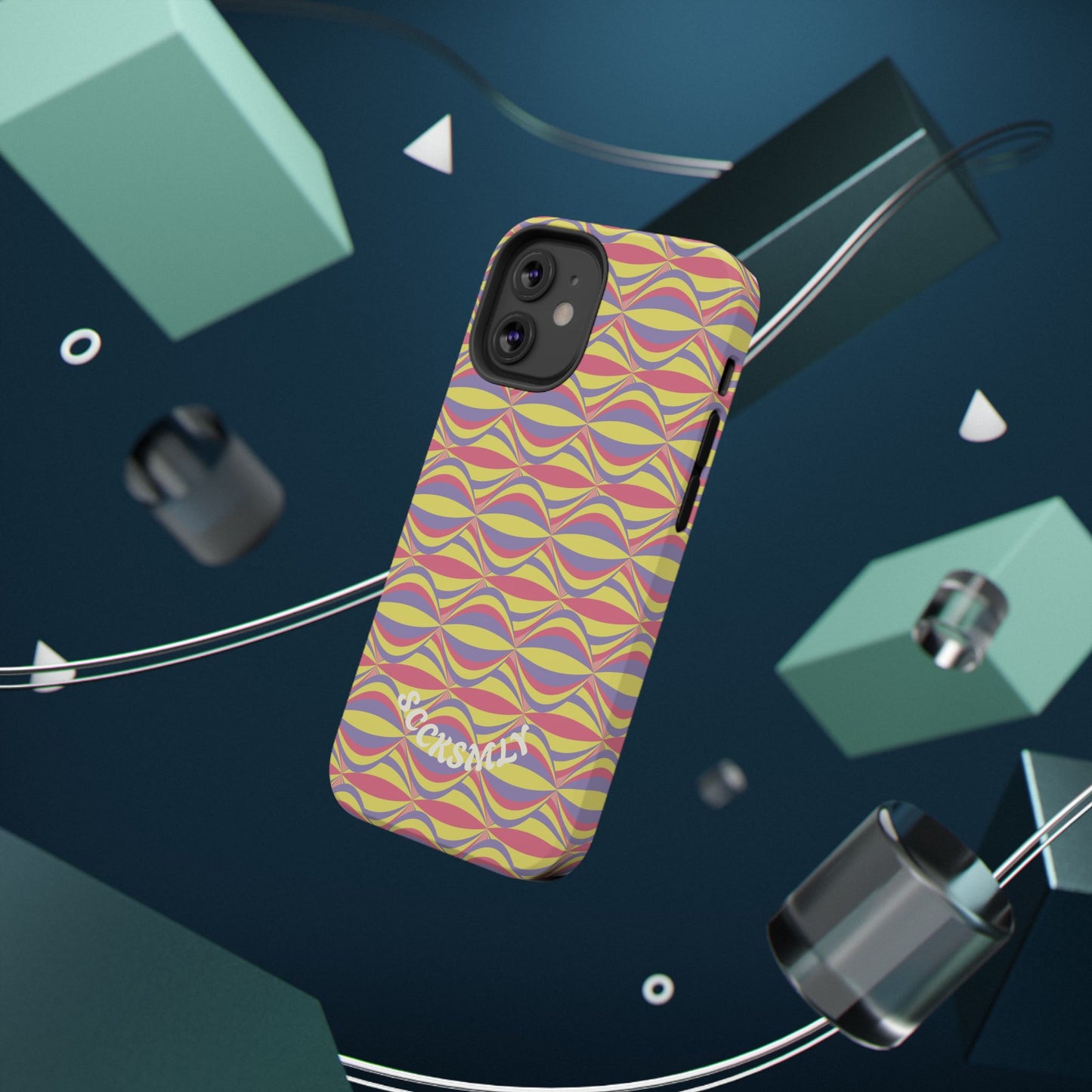 Electric Orbit Tough Phone Case for Apple