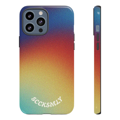 Faded Sunset Aura Tough Phone Case for Apple