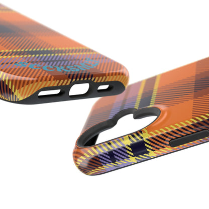 Orange Sickle Plaid  Phone Case for Apple