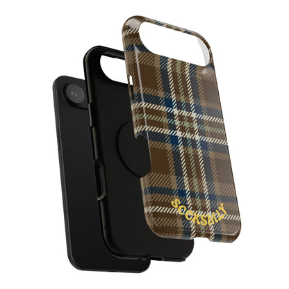 Earth and Sky Plaid Phone Case for Apple