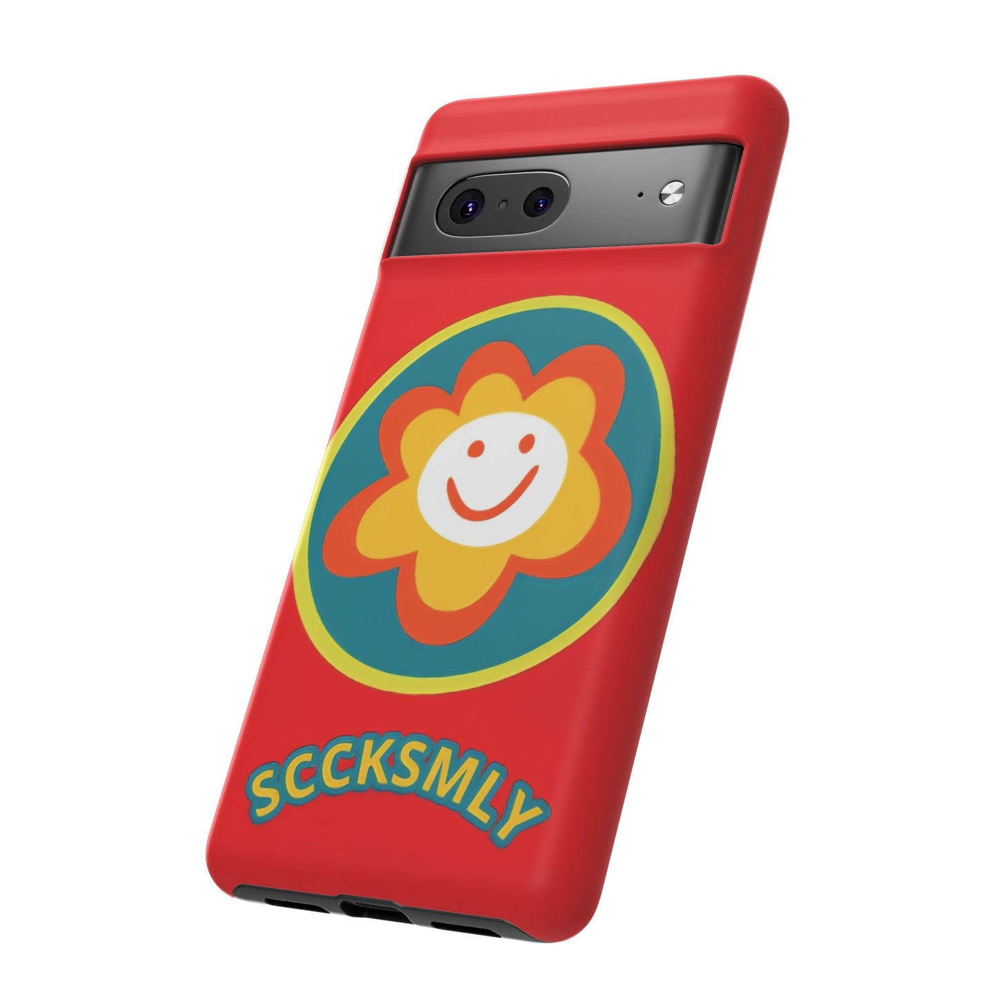 Red "SUNSHINE SMILE" Tough Phone Case for Google Pixel