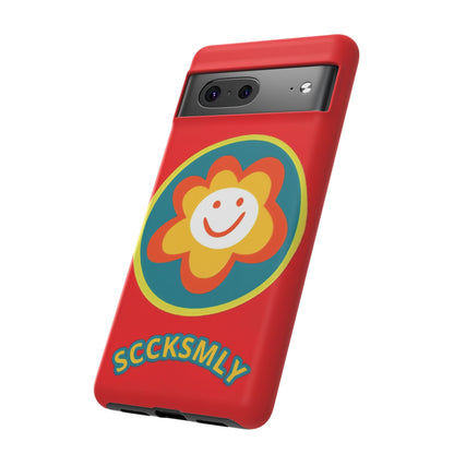 Red "SUNSHINE SMILE" Tough Phone Case for Google Pixel