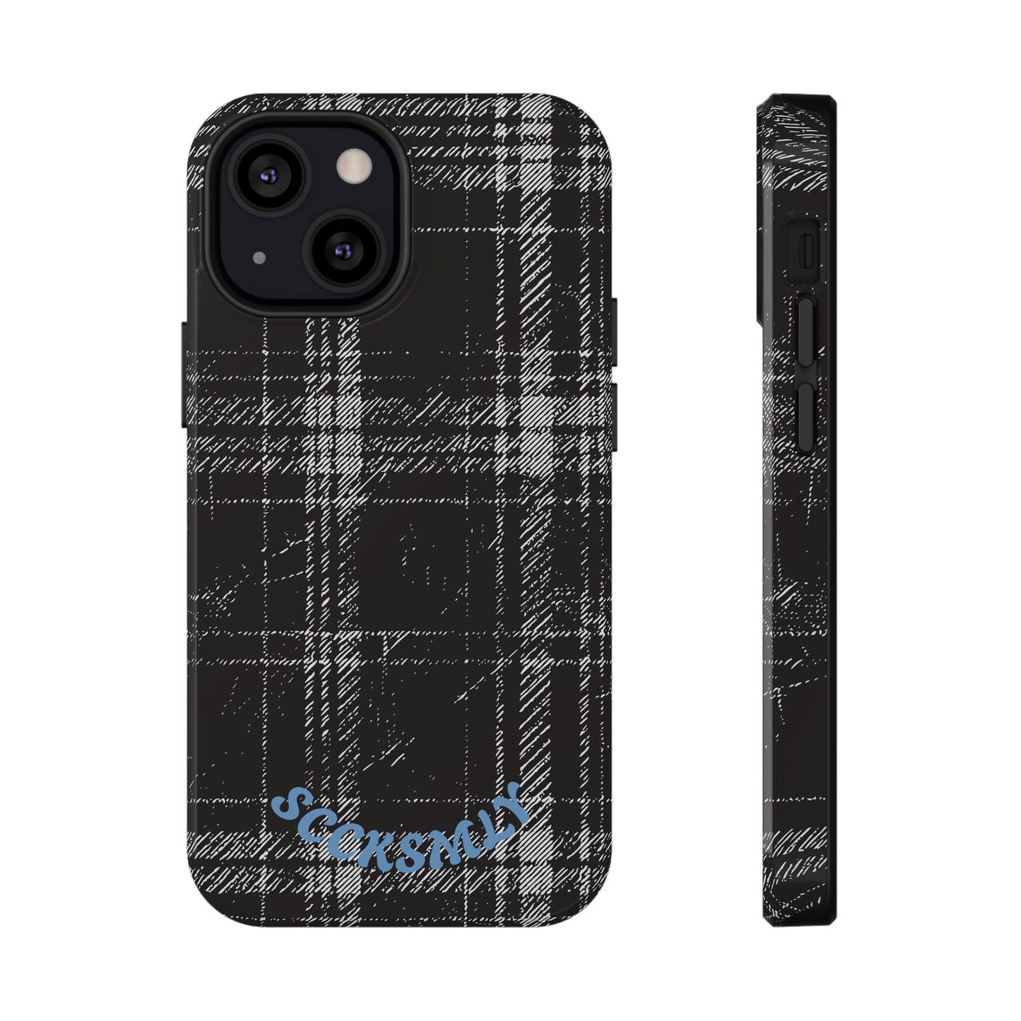 Smoky Grungy Plaid Phone Case for Apple