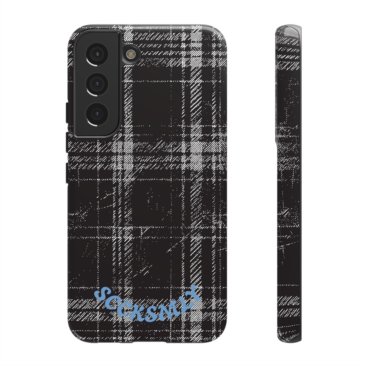 Smoky Grungy Plaid Phone Case for Samsung