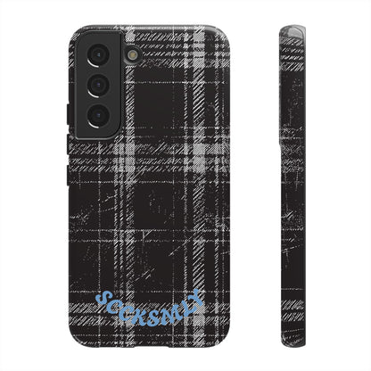 Smoky Grungy Plaid Phone Case for Samsung