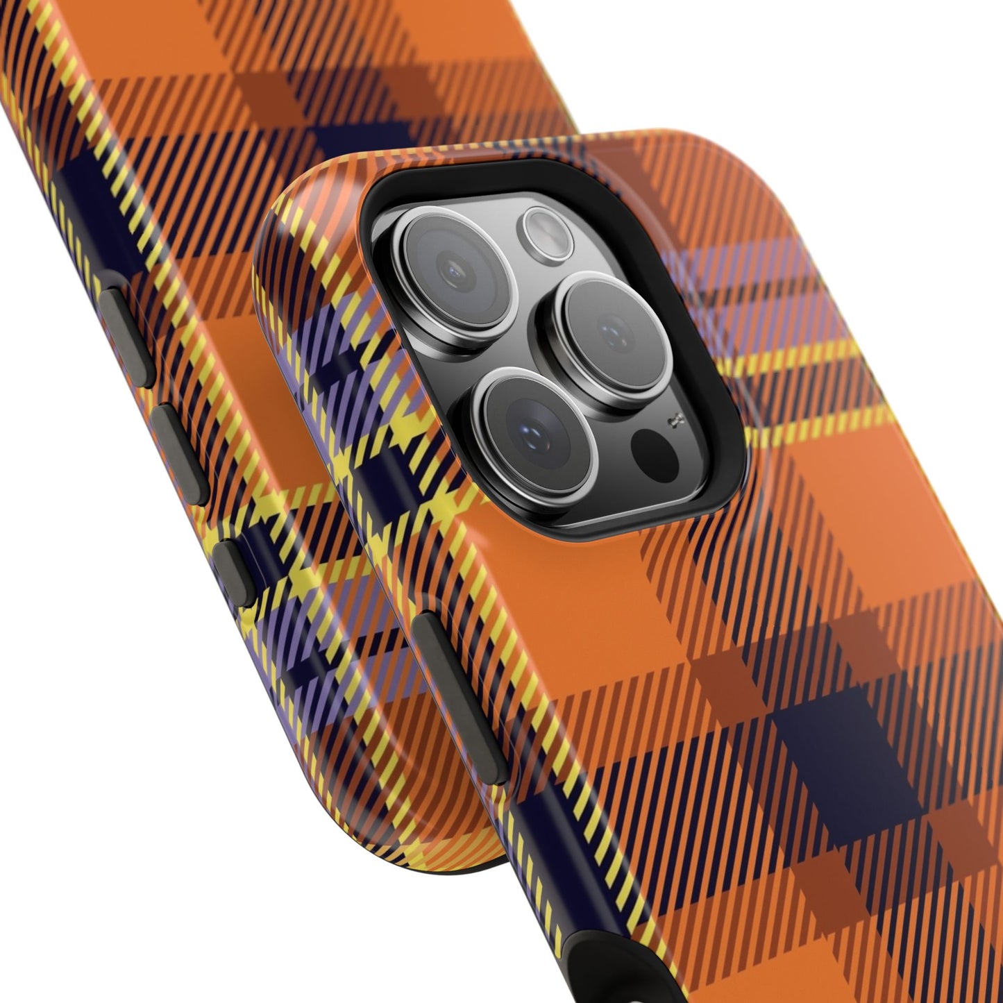 Orange Sickle Plaid  Phone Case for Apple
