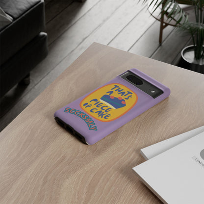 Light Purple "THAT'S A PIECE OF CAKE" Tough Phone Case for Google Pixel