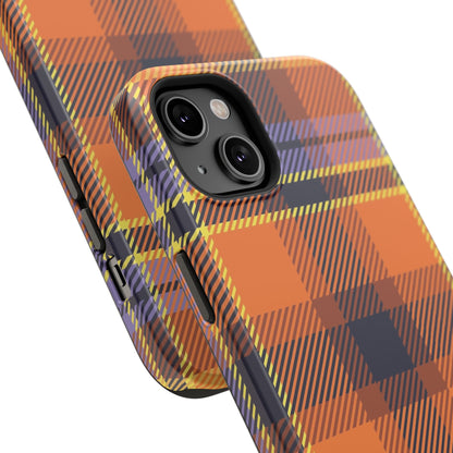 Orange Sickle Plaid  Phone Case for Apple