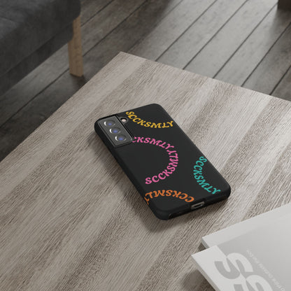 Y2K Wavy Script Tough Case for Samsung