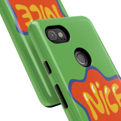Green "NICE" Tough Phone Case for Google Pixel