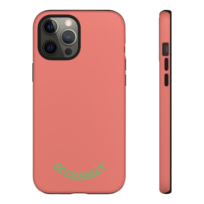 SOLID Guava Melon Wave Tough Phone Case for Apple